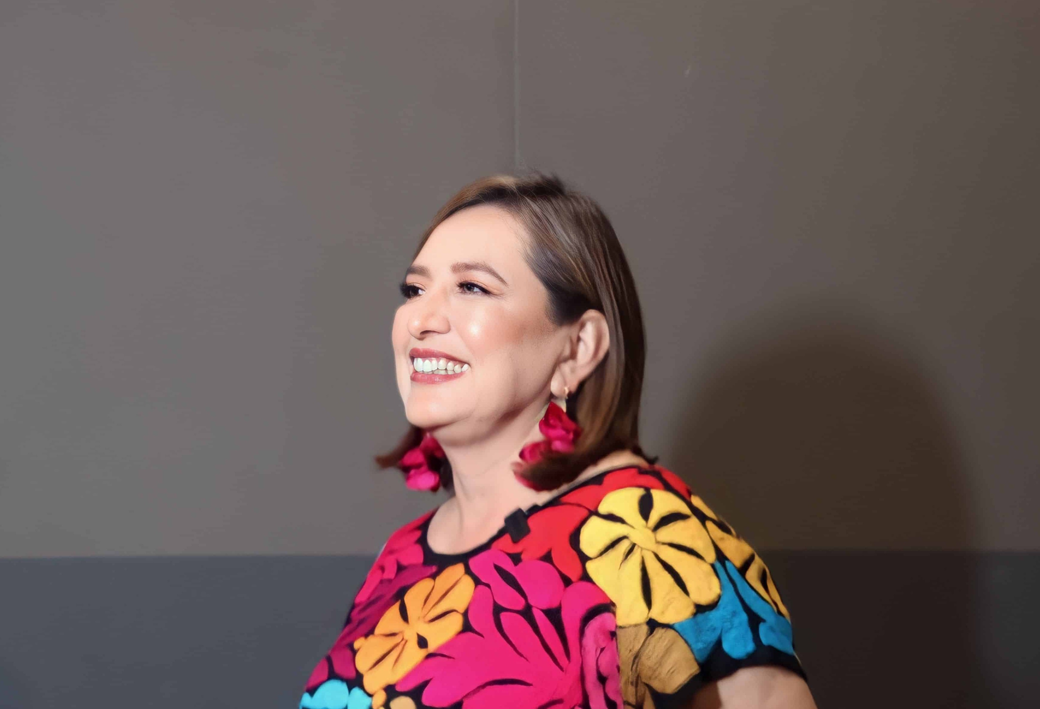 Xóchitl Gálvez Ruiz durante una visita a Culiacán, Sinaloa