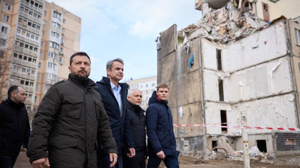 Volodymyr Zelensky y Kyriakos Mitsotakis en Odesa