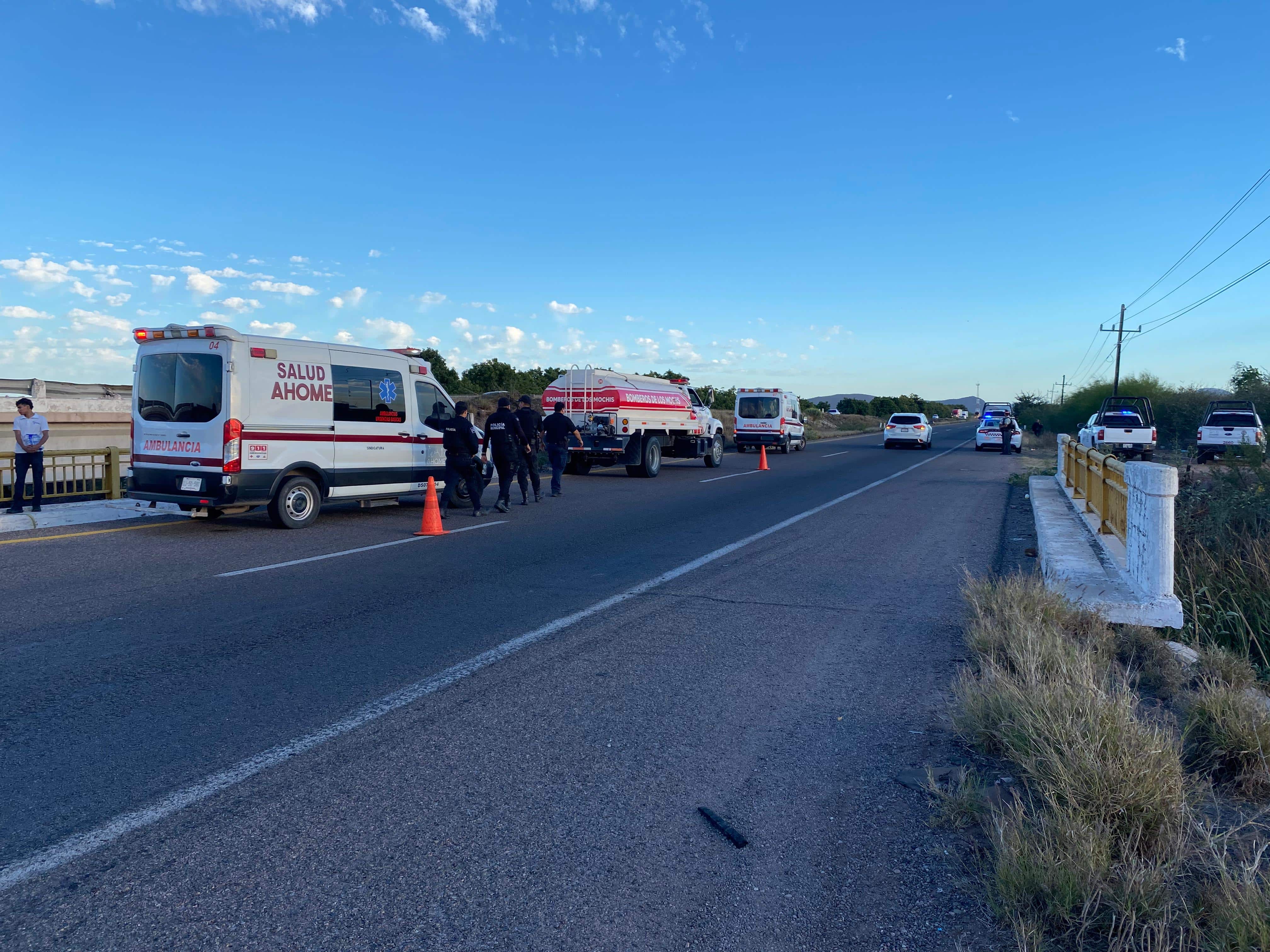 Elementos se seguridad en el sitio del accidente