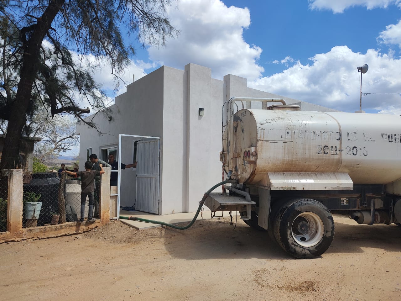 entrega de agua en pipas