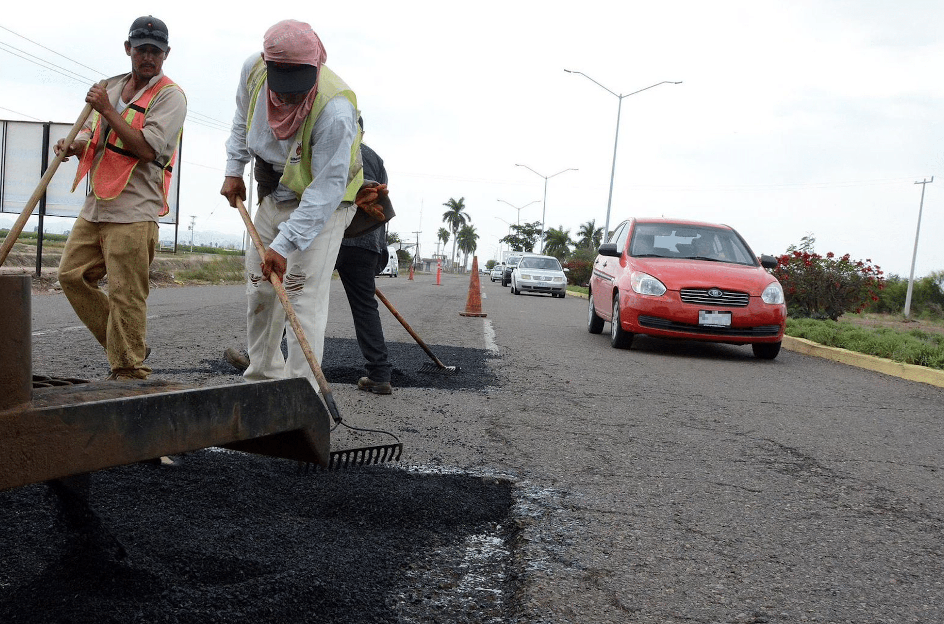 Trabajos de bacheo