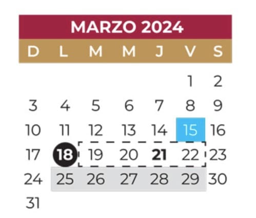 Calendario escolar 