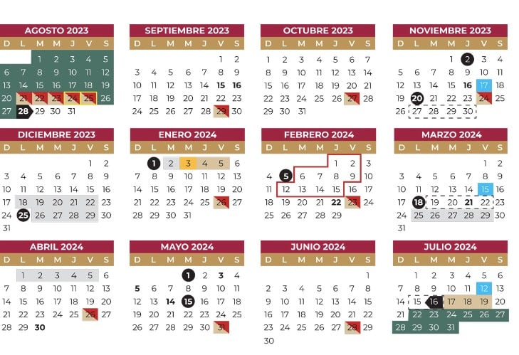 Calendario escolar 