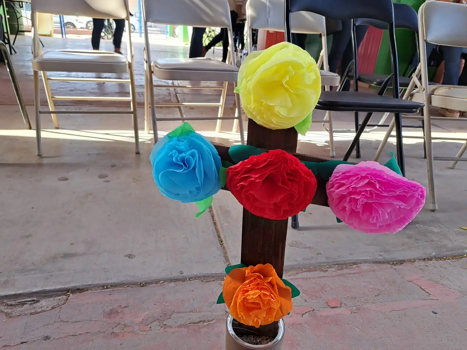 Festival yoreme realizado en el jardín de niños “Bertha Voon Glumer” de San Miguel Zapotitlán