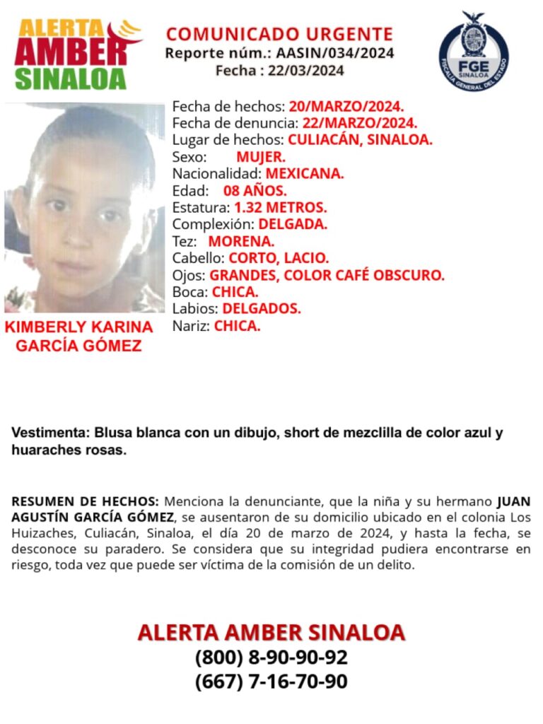 Ficha de búsqueda de Kimberly Karina García Gómez