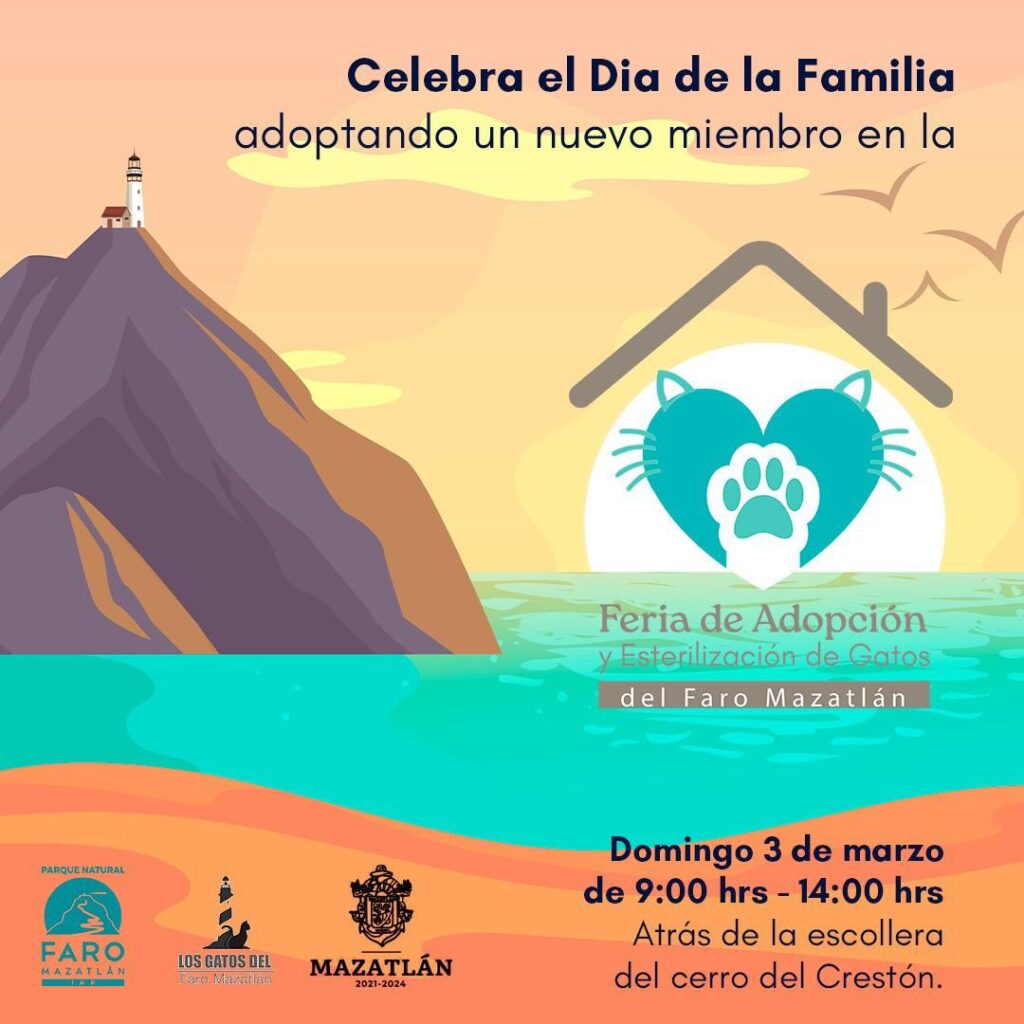 Con Feria de la Adopción y Esterilización de Gatos del Faro Mazatlán 