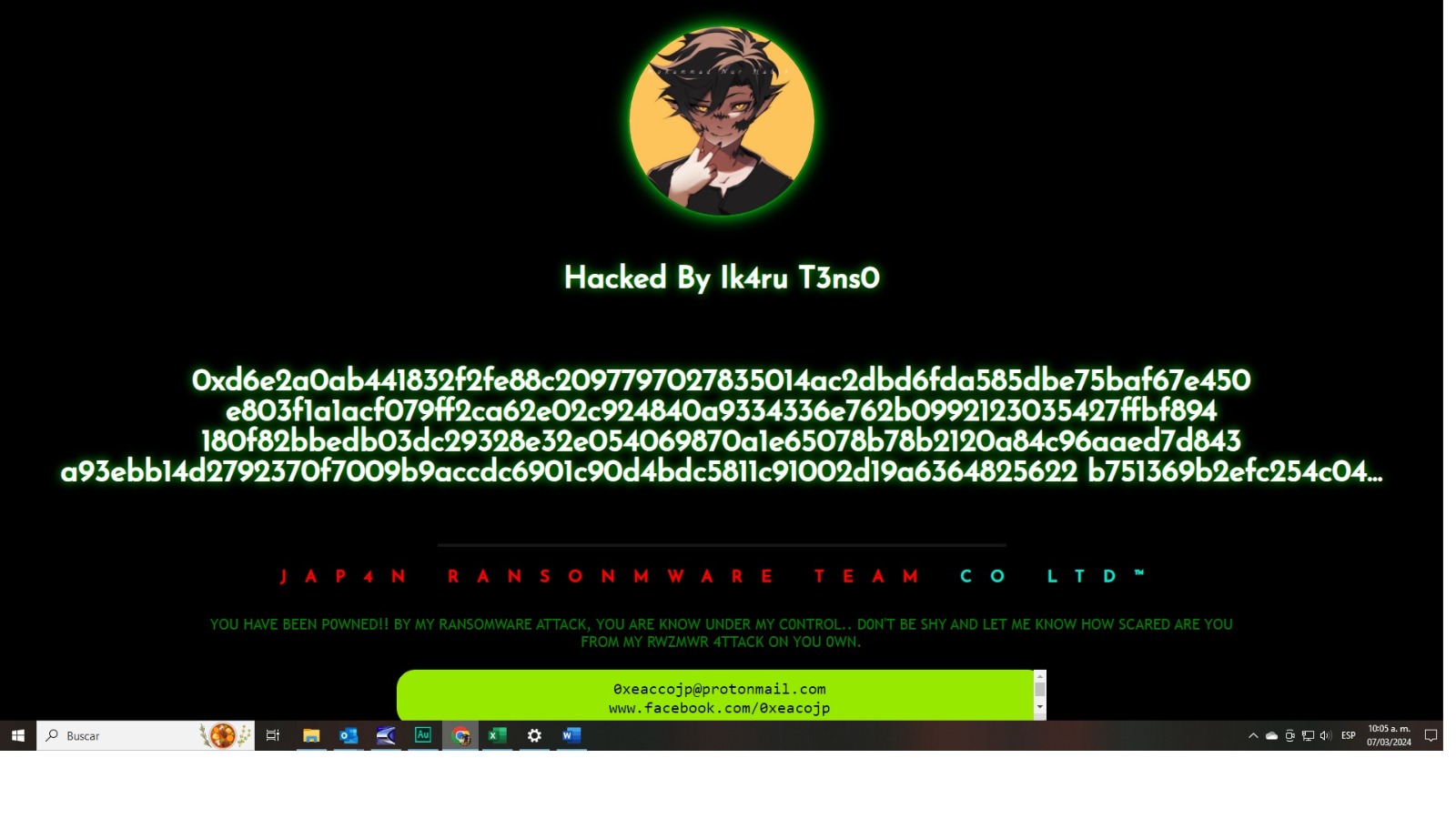 Página hackeada del Ayuntamiento de Ahome