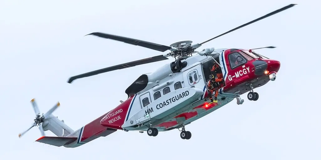 Helicóptero de rescate en Noruega