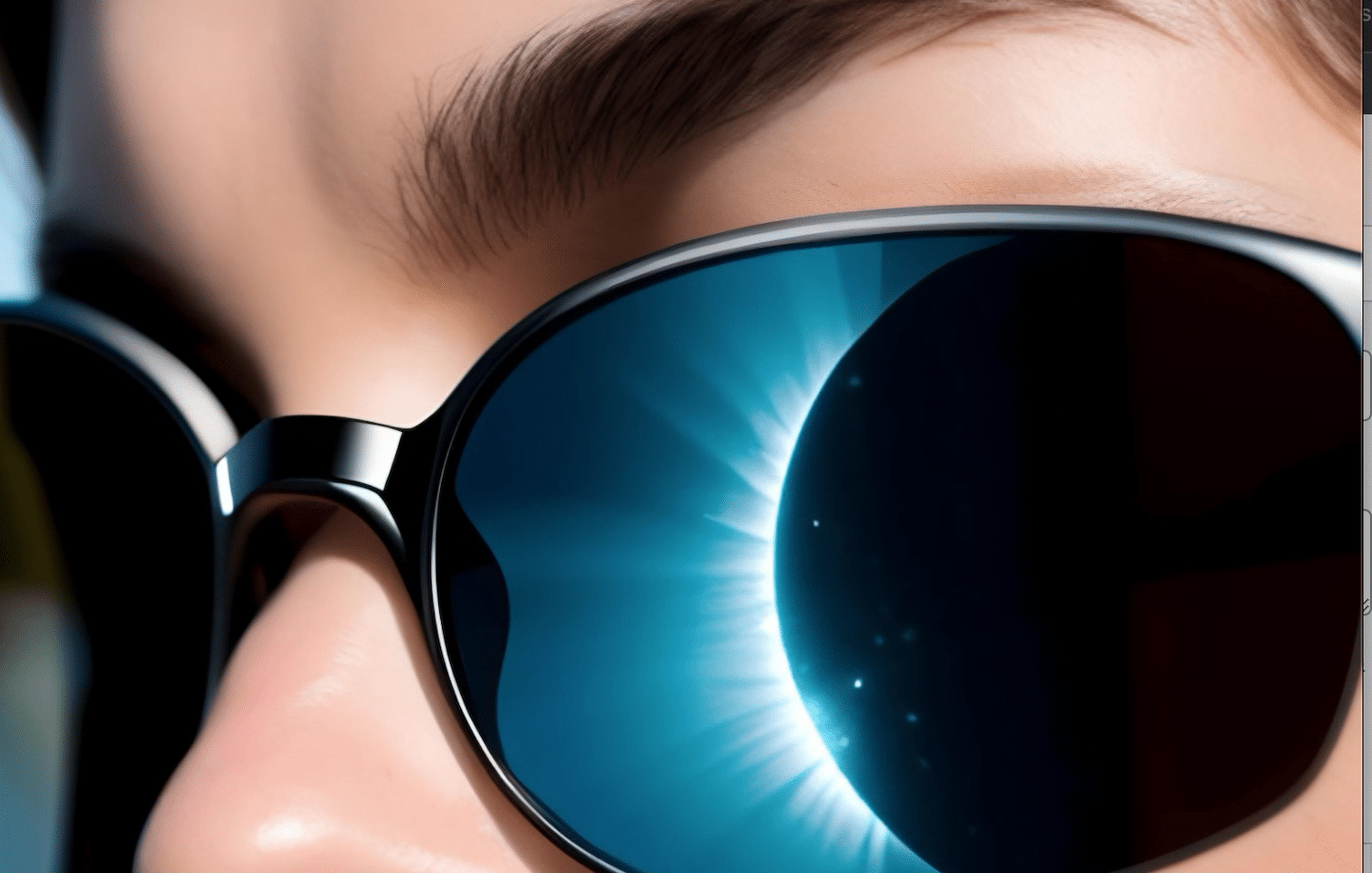 Lentes de seguridad durante el eclipse