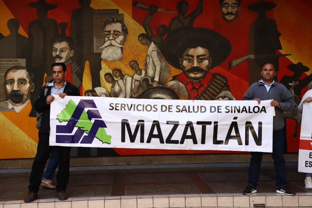 Manifestación de trabajadores de la Salud en Palacio de Gobierno