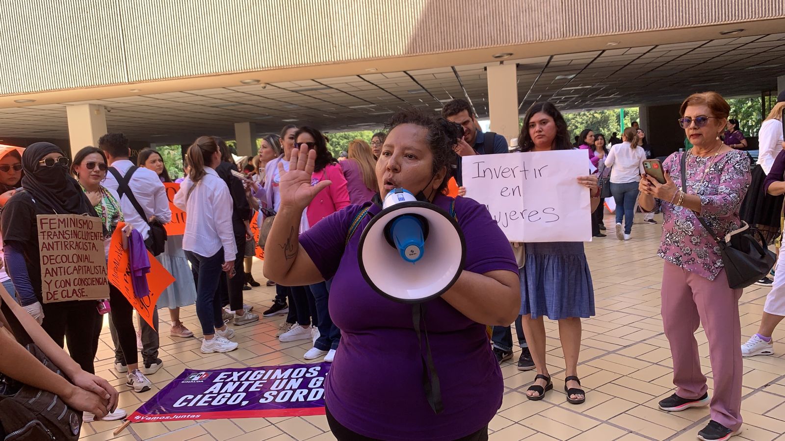 Manifestantes feministas