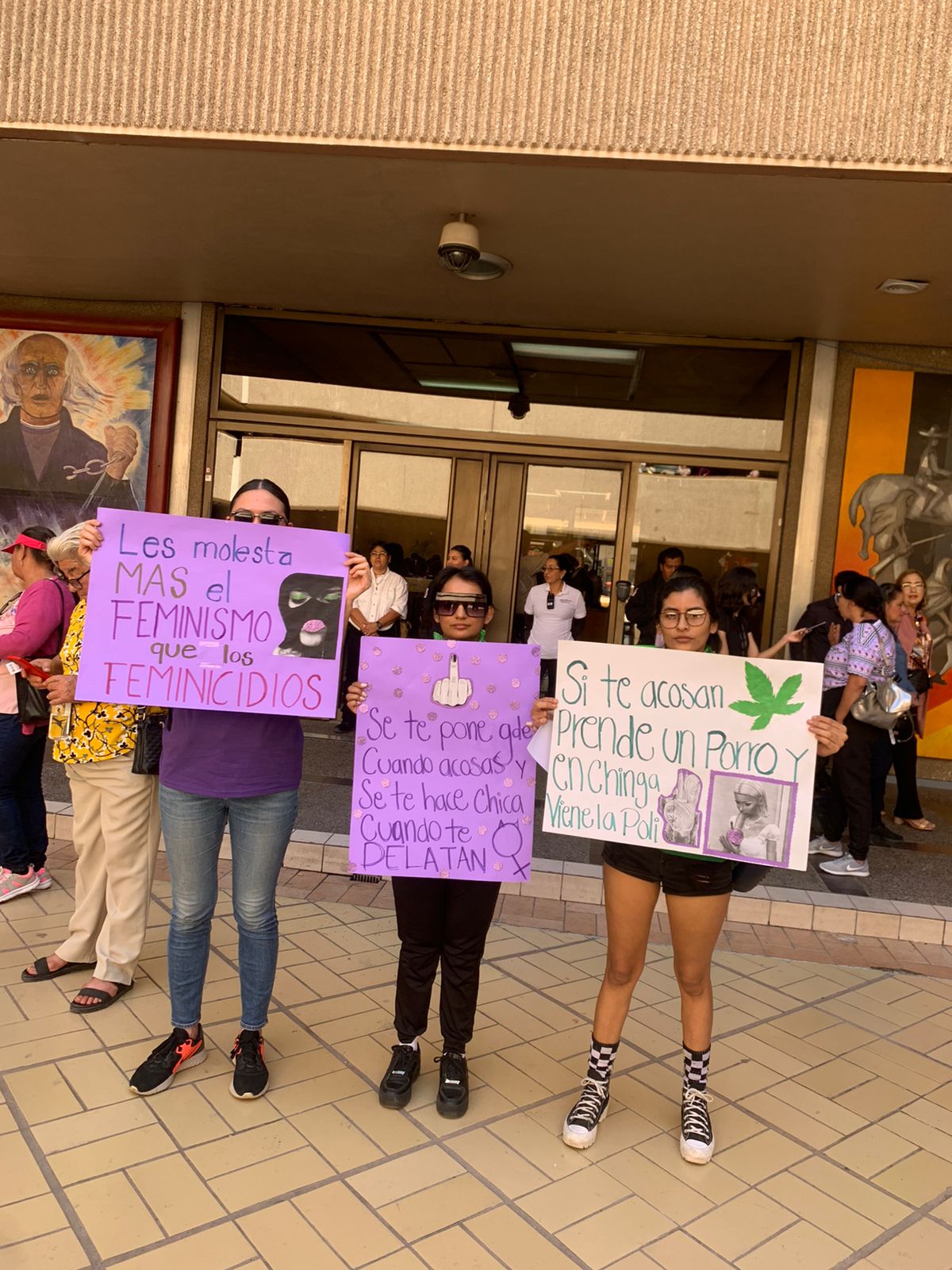 Manifestantes feministas