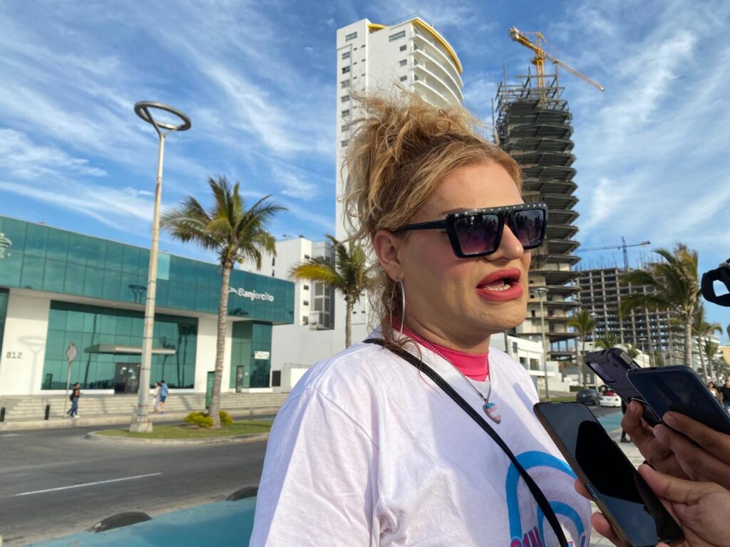 Hazzel Peraza, representante del Colectivo Trans de Mazatlán
