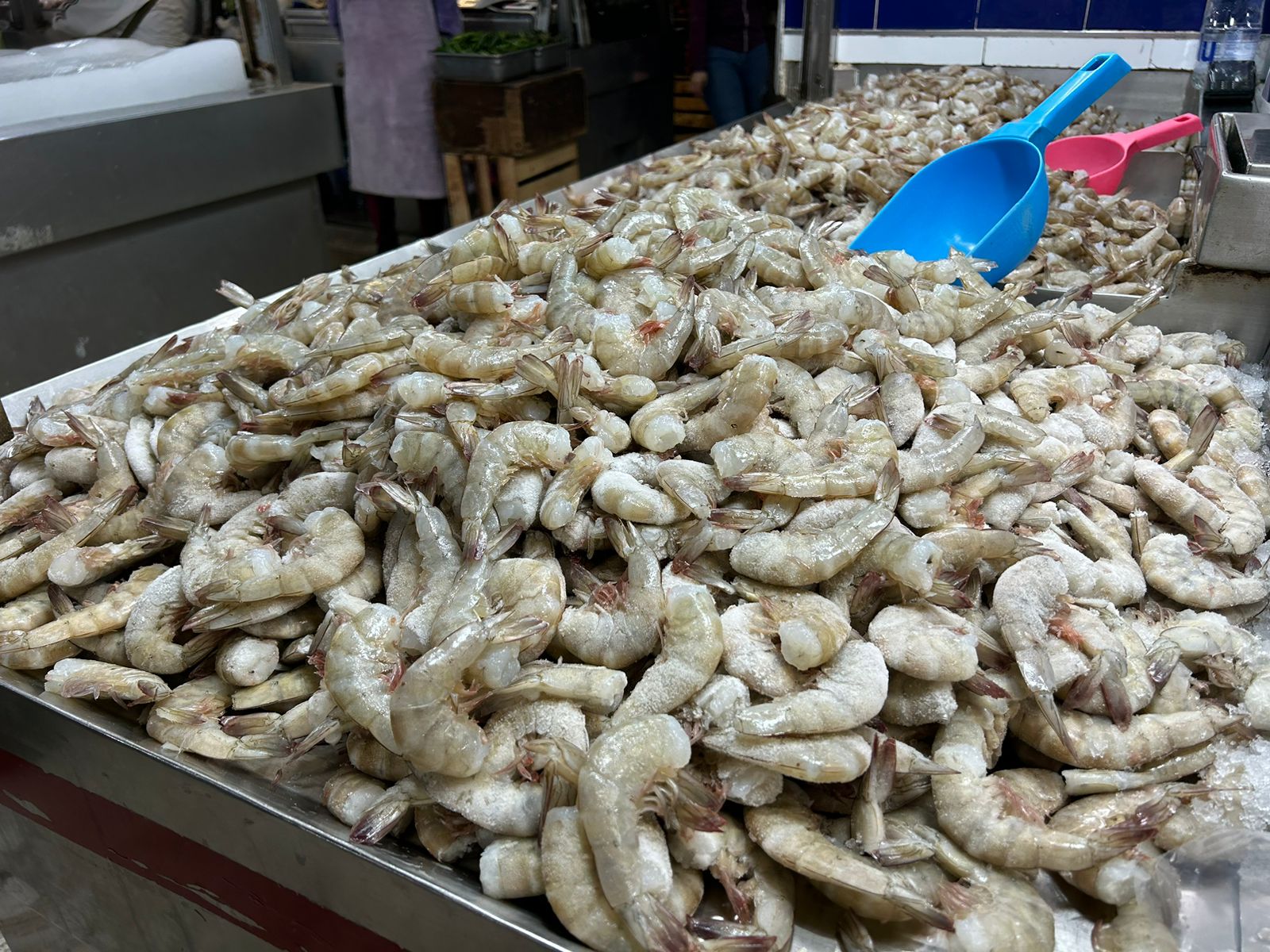 Camarón en merado de Culiacán