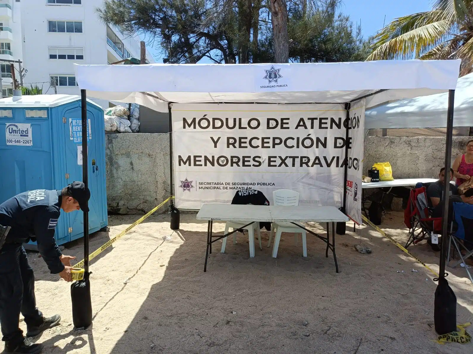 Módulos de atención y recepción de menores extraviados en Mazatlán