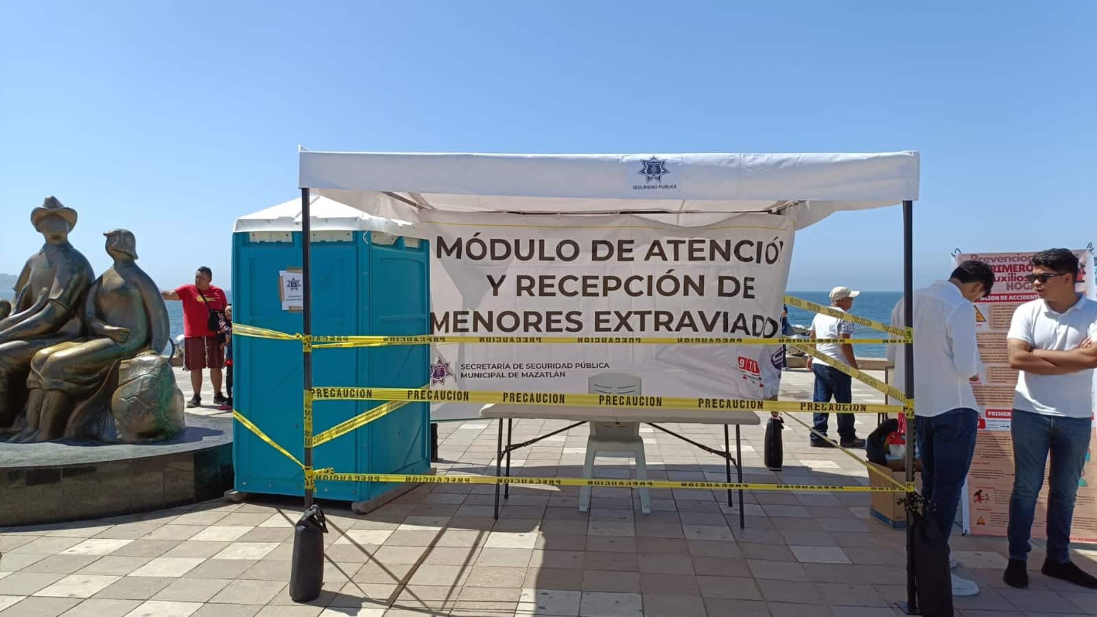 Módulos de atención y recepción de menores extraviados en Mazatlán