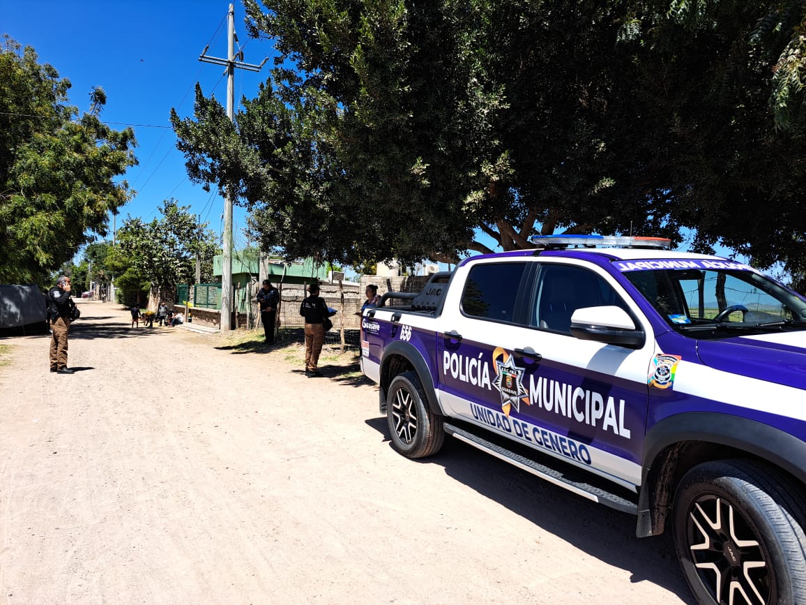 Policía Municipal en el lugar del hallazgo