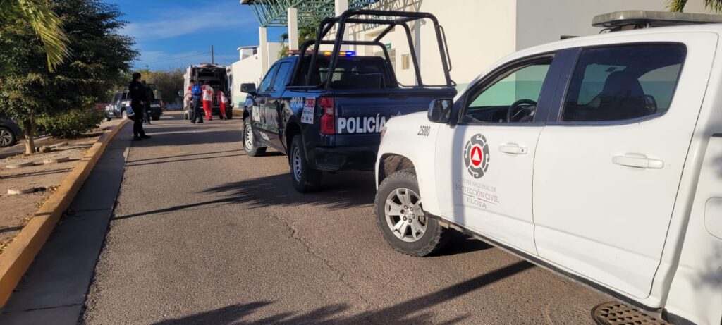 Protección civil de Elota y policías municipales