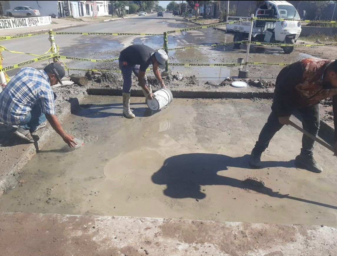 Concluyen trabajos de rehabilitación de la losa de concreto del puente Liverpool y Agustina Ramírez