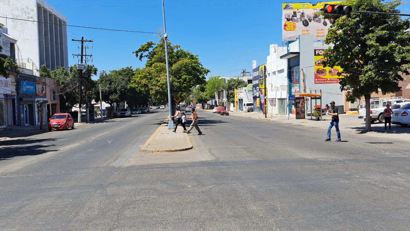 Calles de la zona centro de Culiacán