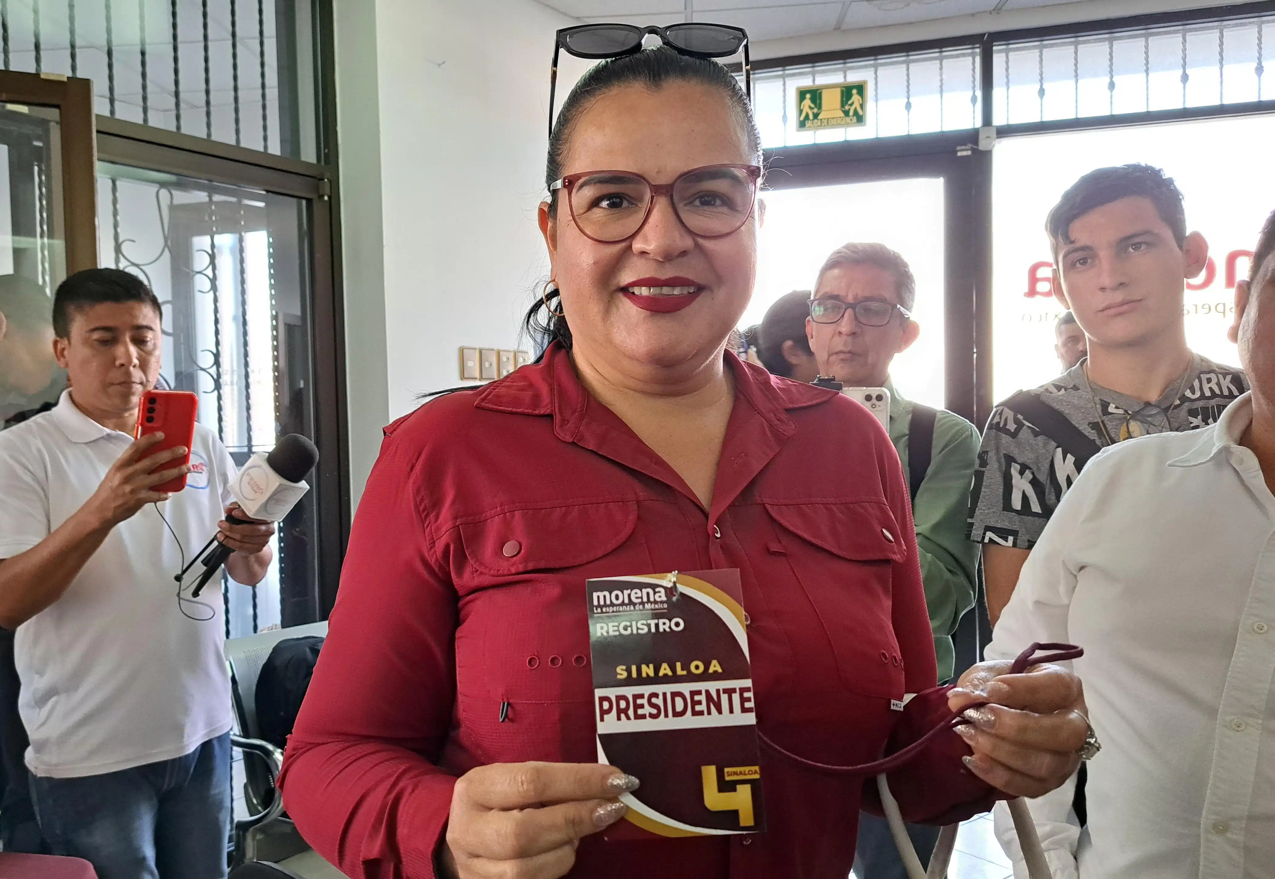 Registro de Margot Urrea a candidata a la alcaldía de Navolato en Morena