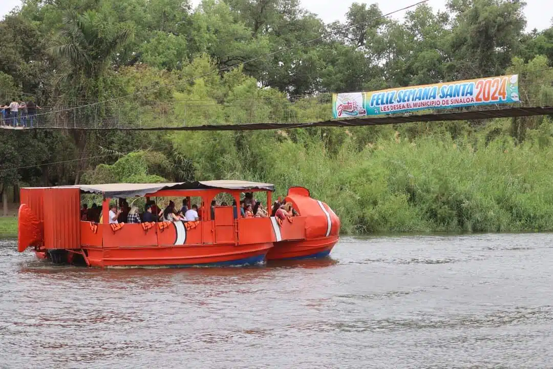 Familias disfrutando de la Semana Santa en el municipio de Sinaloa