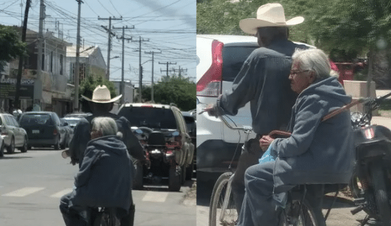 Abuelitos paseando en bicicleta enternecen las redes