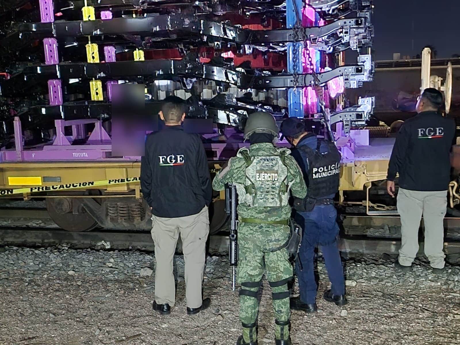Lugar donde un hombre fue encontrado sin vida en un tren en Culiacán