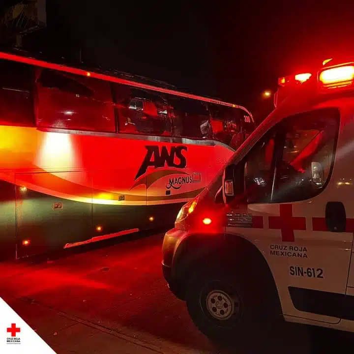 Accidente de autobús en Mazatlán