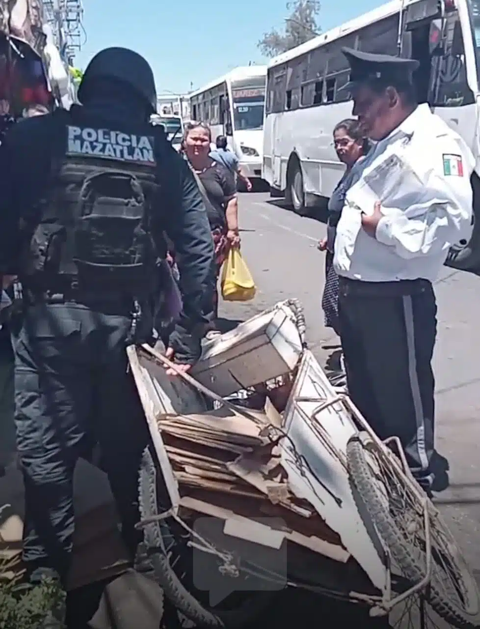 Accidente tipo choque en Mazatlán