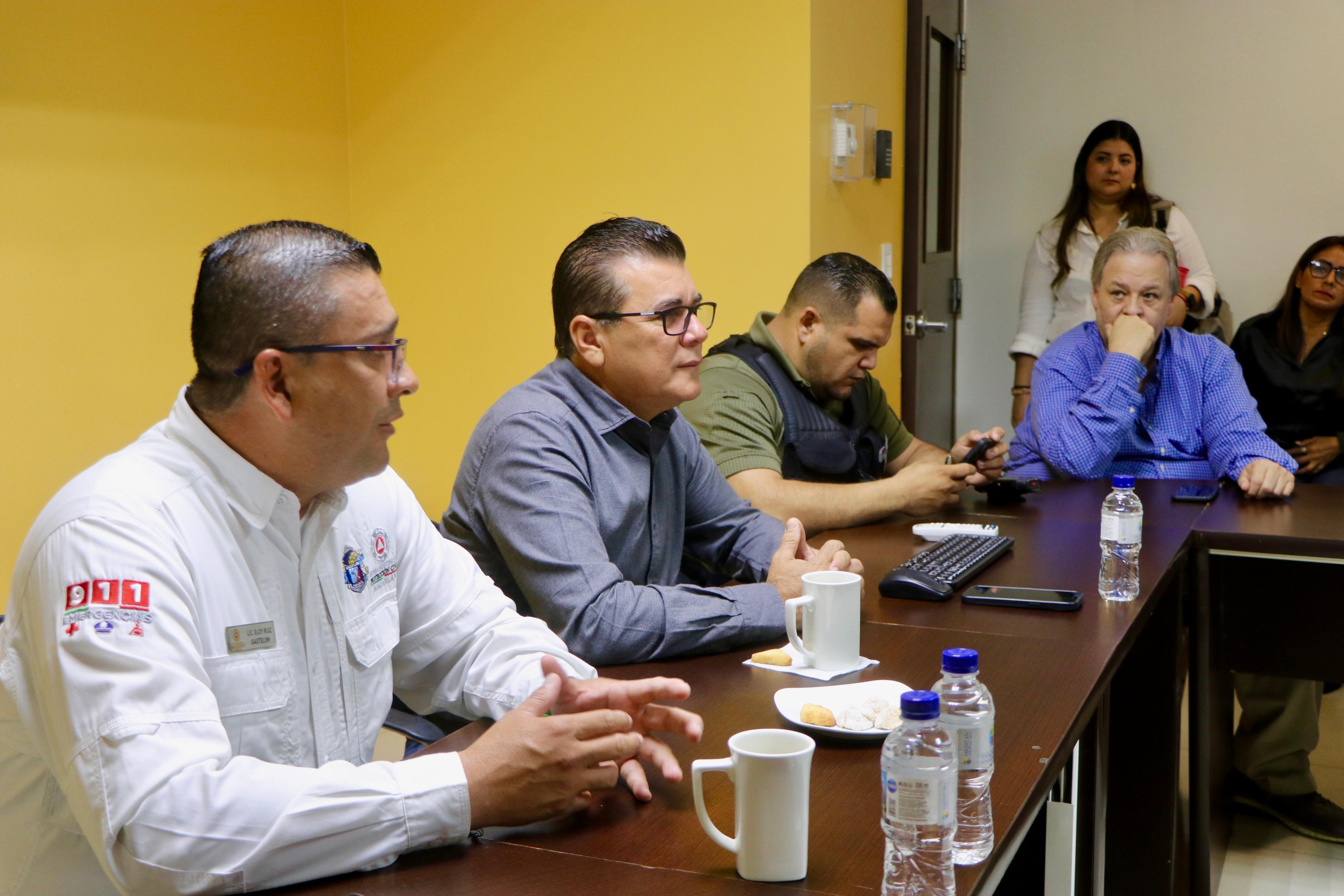 Autoridades de Mazatlán se reúnen por operativo de seguridad por el eclipse total de sol