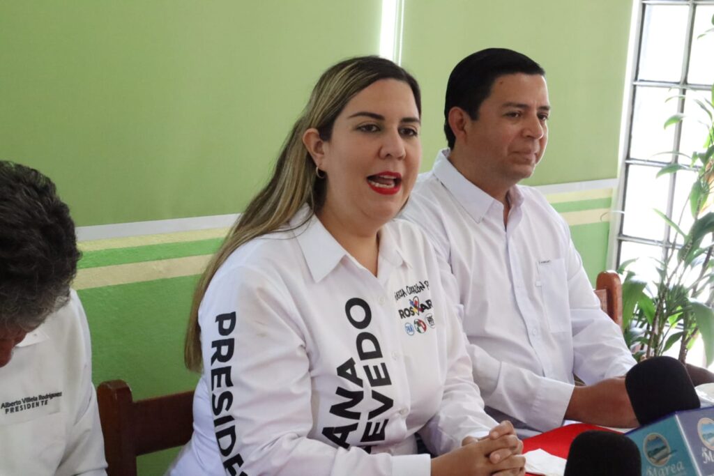 Ana Quevedo, candidata a la presidencia municipal en Rosario por la coalición “Fuerza y Corazón por Sinaloa”