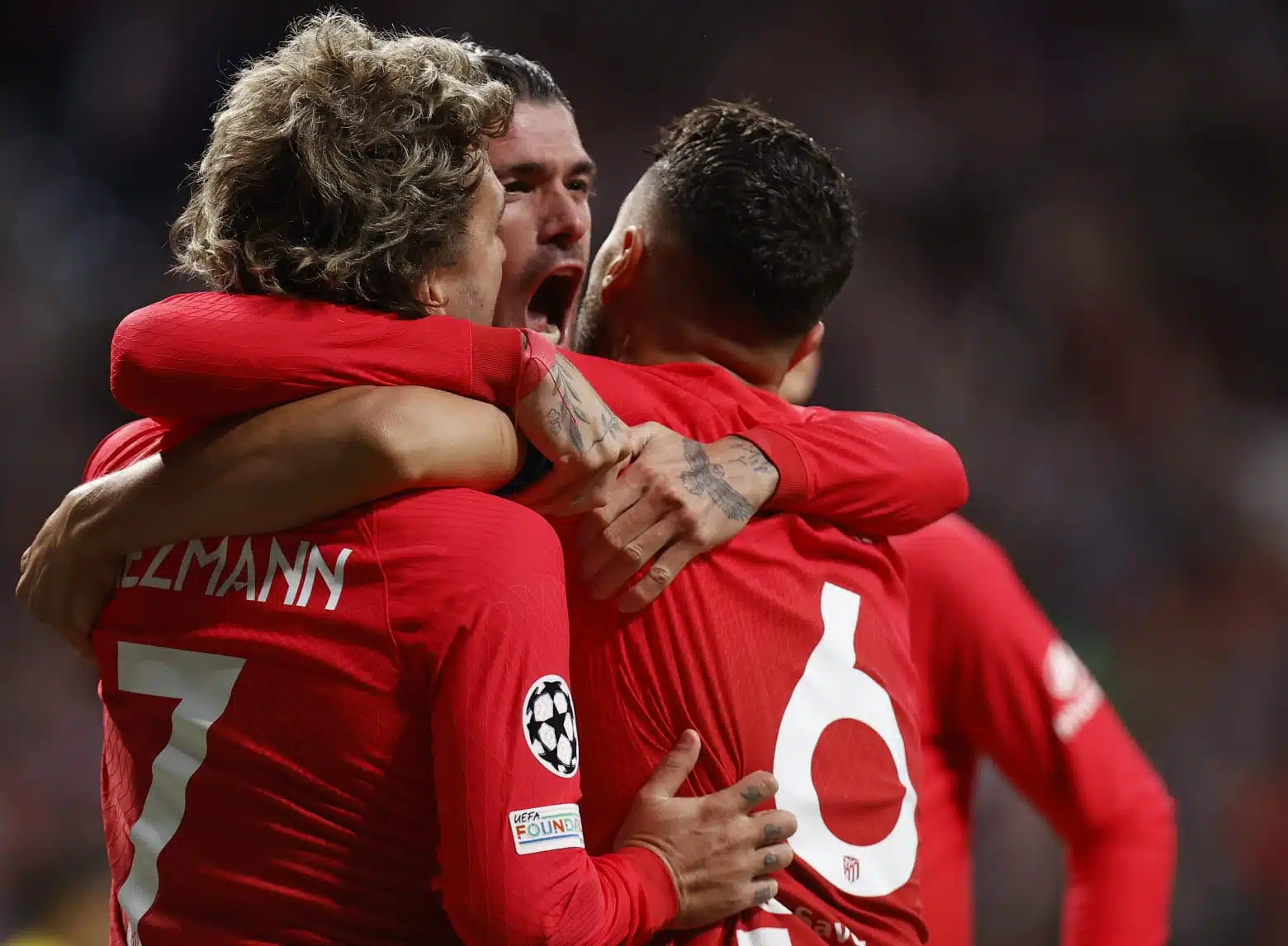 Así fue la celebración de Rodrigo De Paul tras su gol en el juego de ida de la Champions League