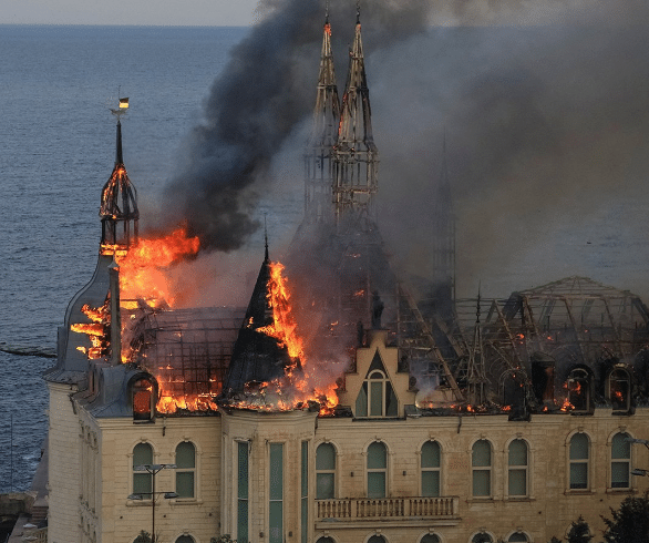 Bombardeo ruso en Odessa, Ucrania