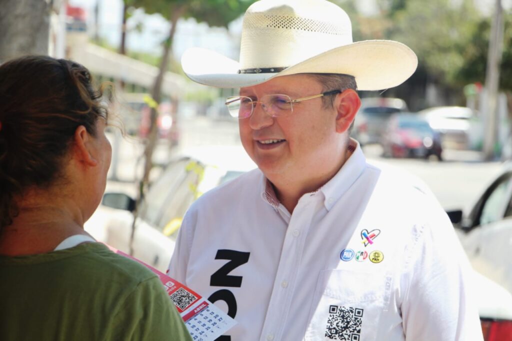 Noé Heredia Ayón, candidato a diputado federal por el distrito 07 de Culiacán por la coalición “Fuerza y corazón por México”.