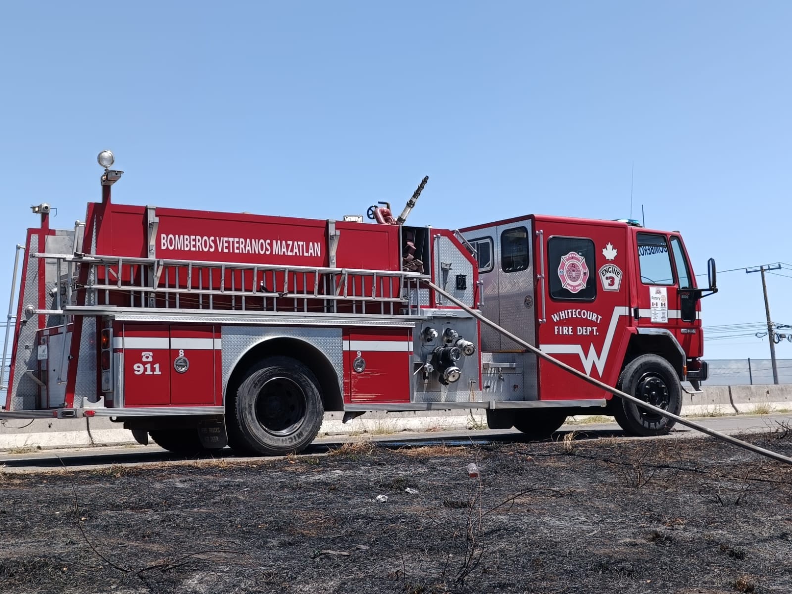 Camión de bombero veteranos Mazatlán.