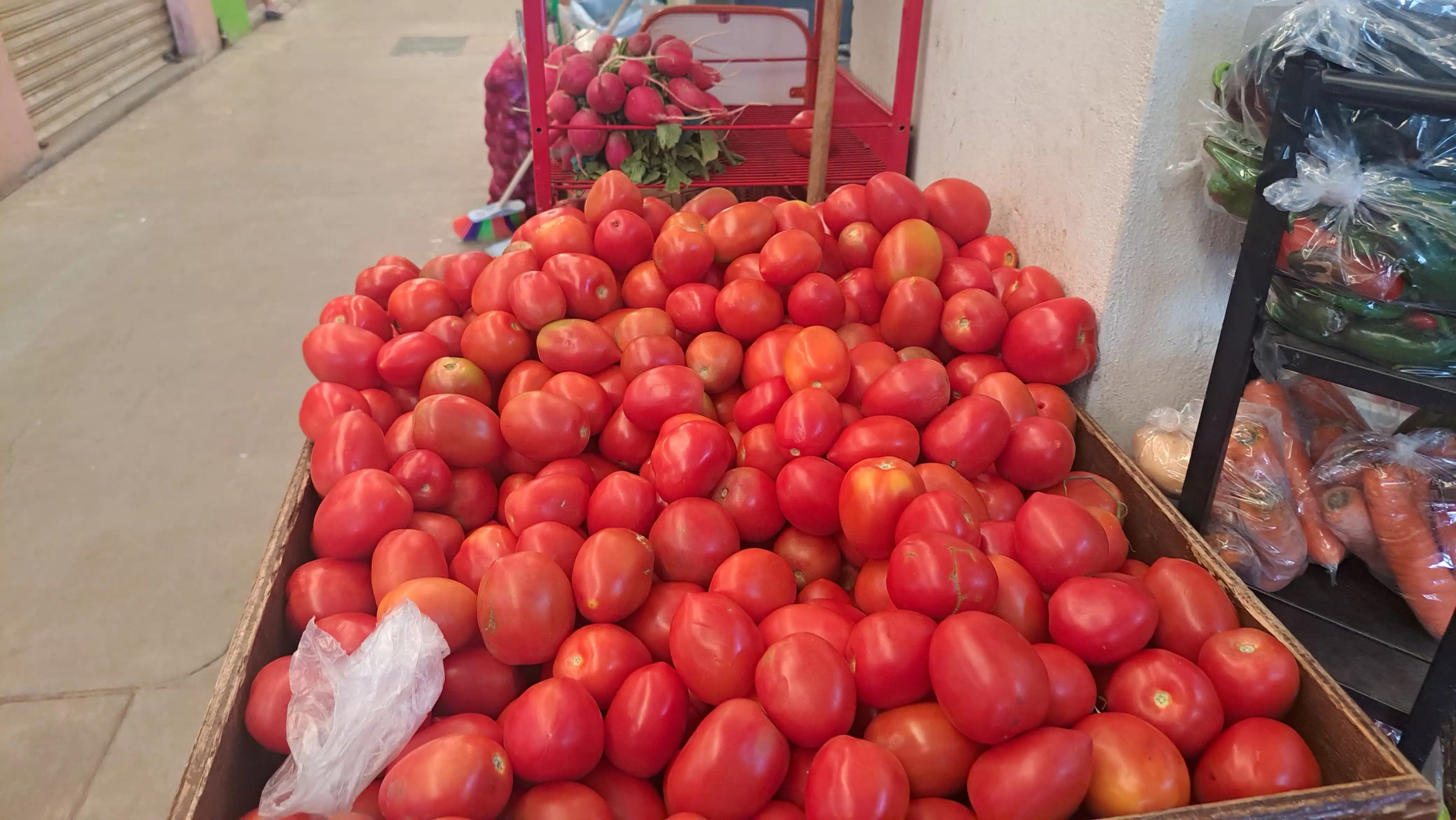 Sube el kilo del tomate y el chile serrano duplica su precio en mercado de Mazatlán