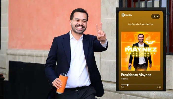 Maynez se posiciona entre las canciones más escuchadas en Spotify México