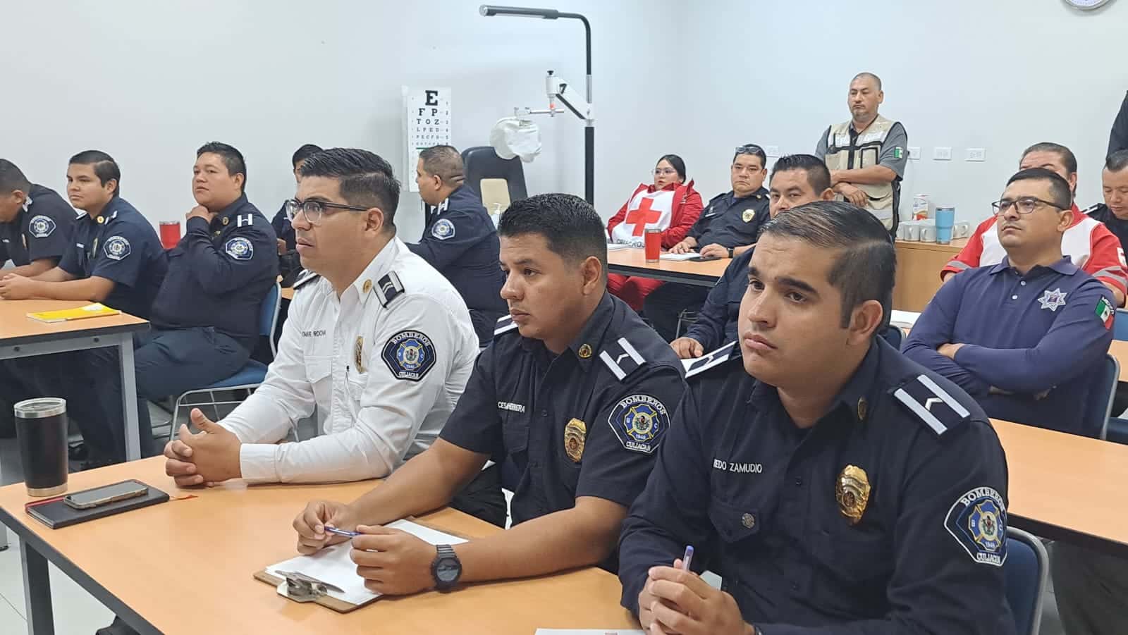 Capacitación a elementos de Bomberos, Cruz Roja y Protección Civil de Culiacán