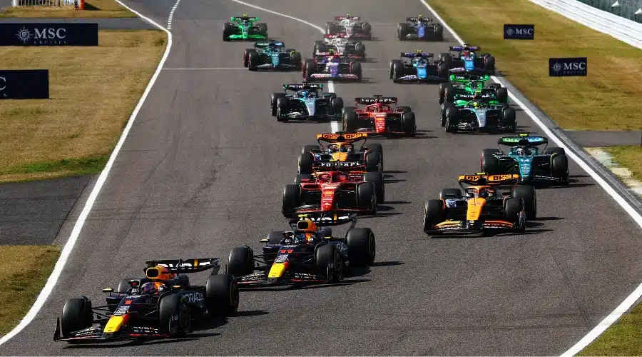 Competencia de F1 en el Gran Premio de Japón
