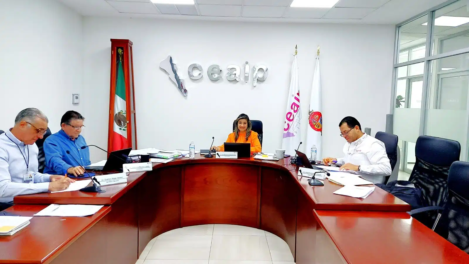 El pleno de la Comisión para el Acceso a la Información Pública de Sinaloa (Ceaip)