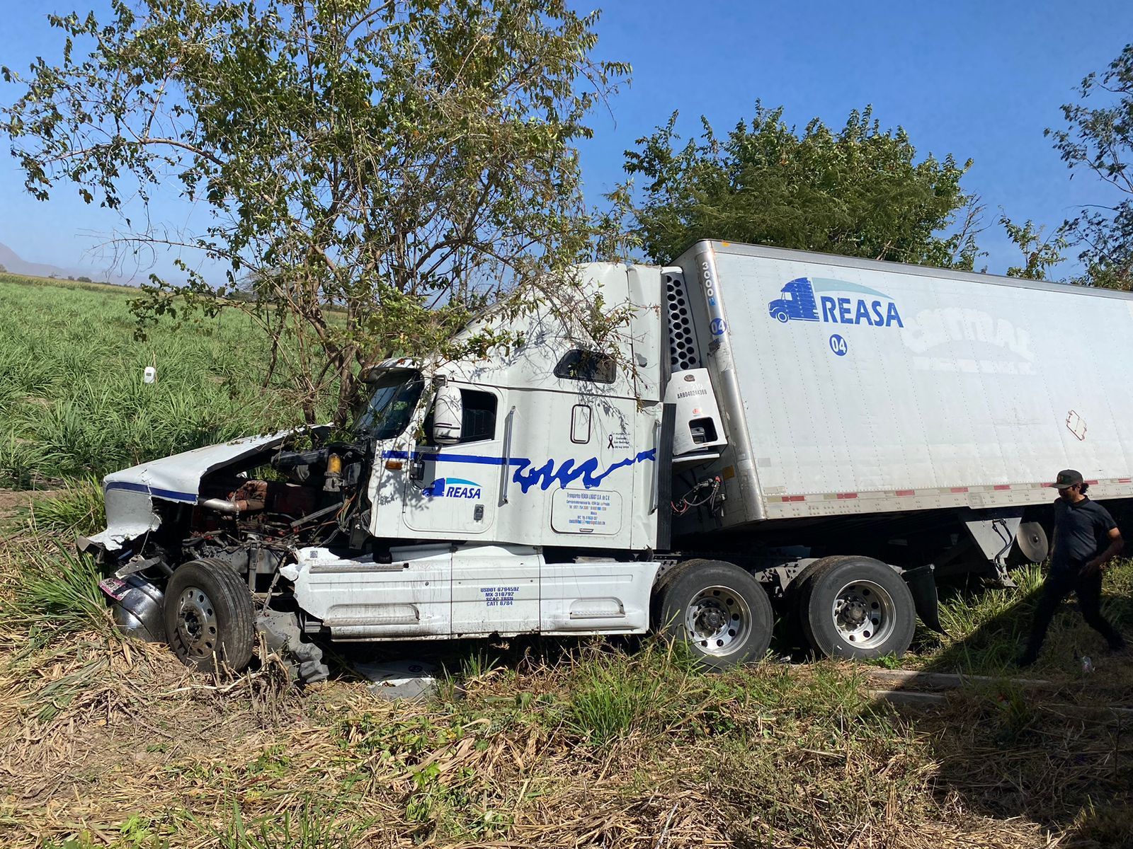 El choque se dio entre un tráiler, una camioneta y un camión repartidor.