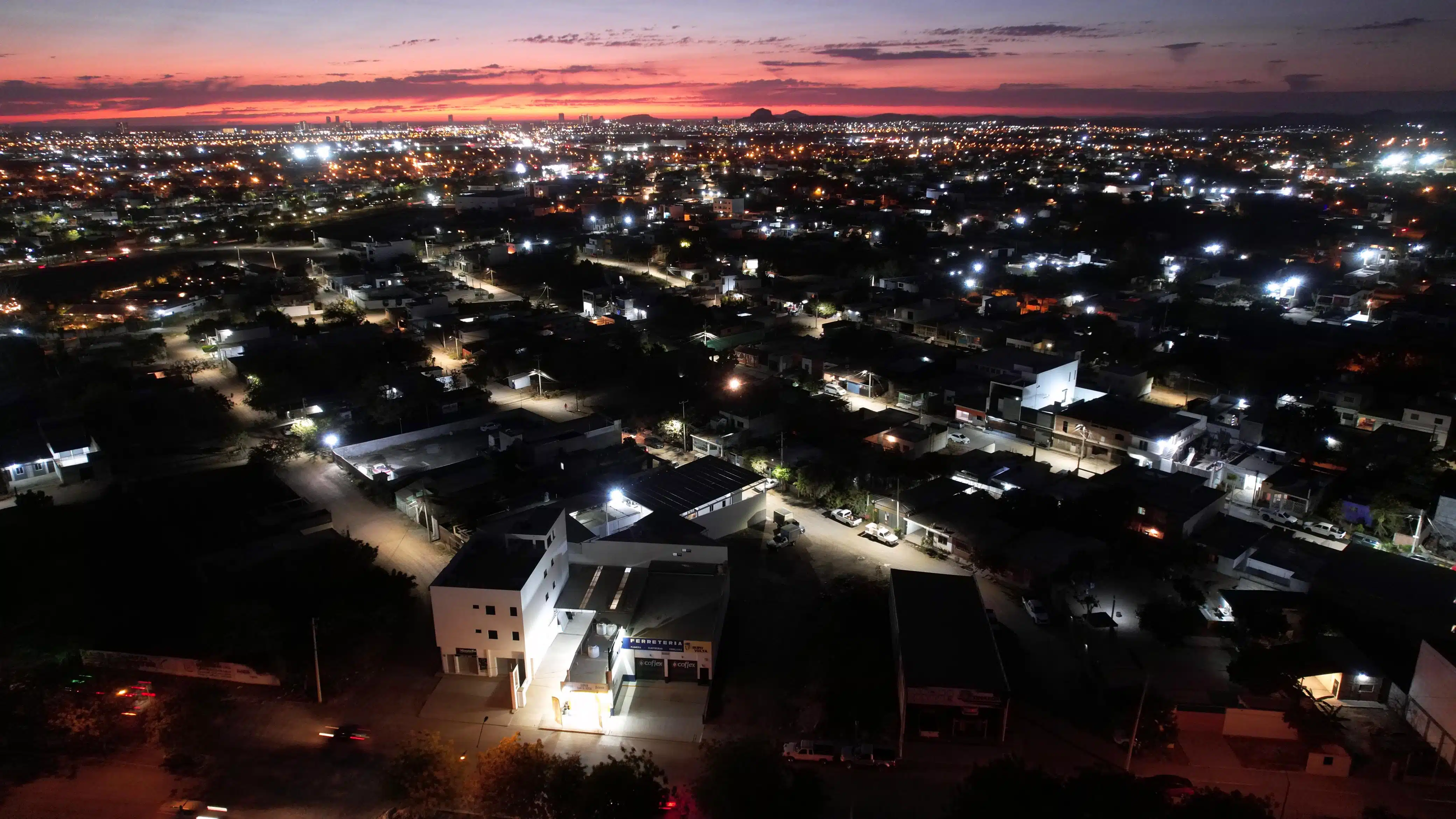 Vista aérea de la colonia Sinaloa, en Mazatlán