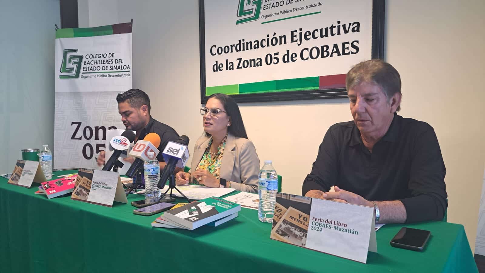 Anuncian en rueda de prensa la segunda edición de la Feria del Libro Cobaes Mazatlán 2024