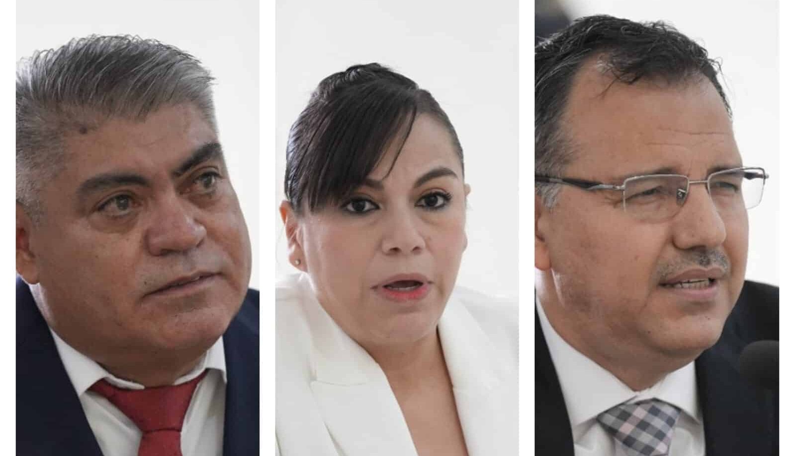 Irma Guadalupe Gutiérrez López, Adán Alberto Salazar Gastélum, y Gustavo Quintero Espinoza