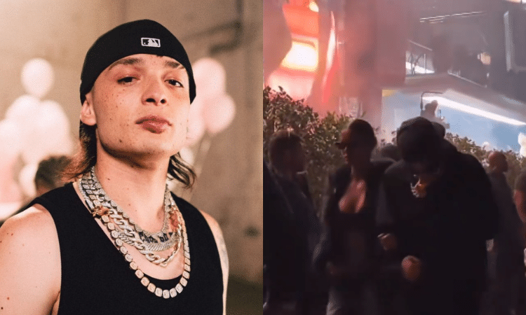 Captan Peso Pluma junto a su nuevo romance en el Coachella 2024