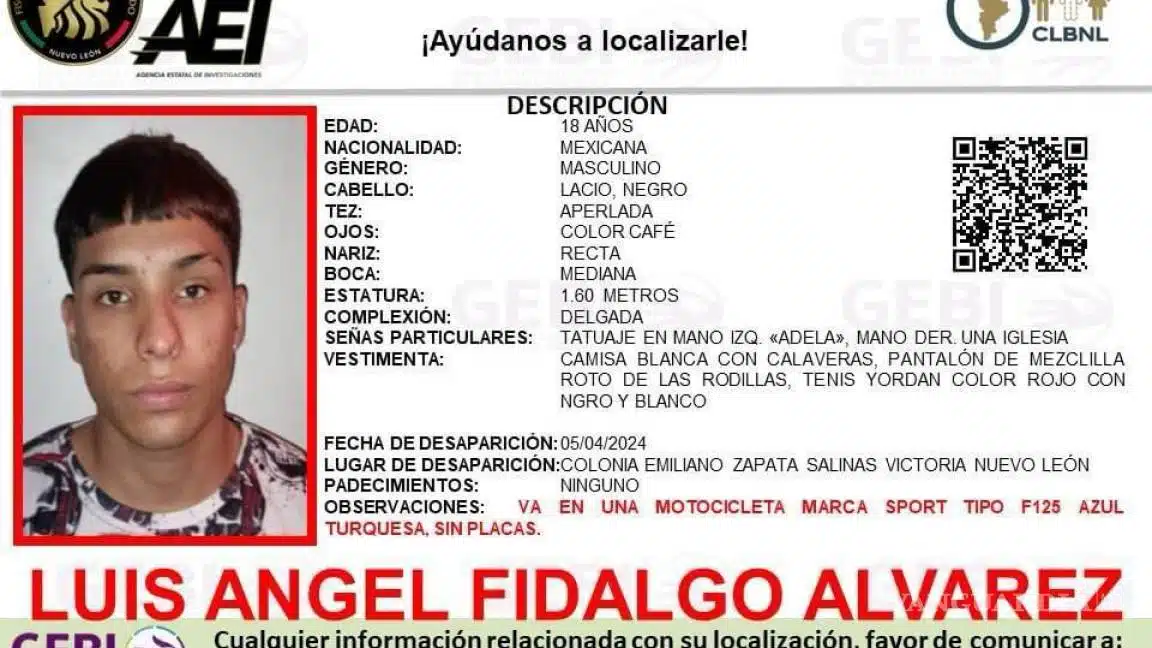 Dylan y Luis Ángel desaparecen en Nuevo León