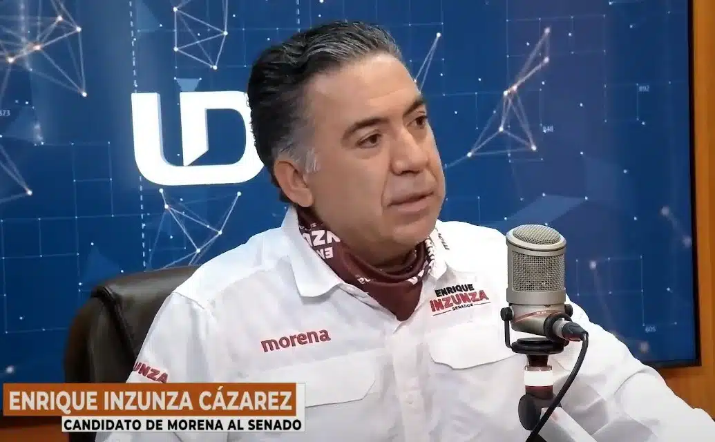 Enrique Inzunza Cázarez en el estudio de Línea Directa