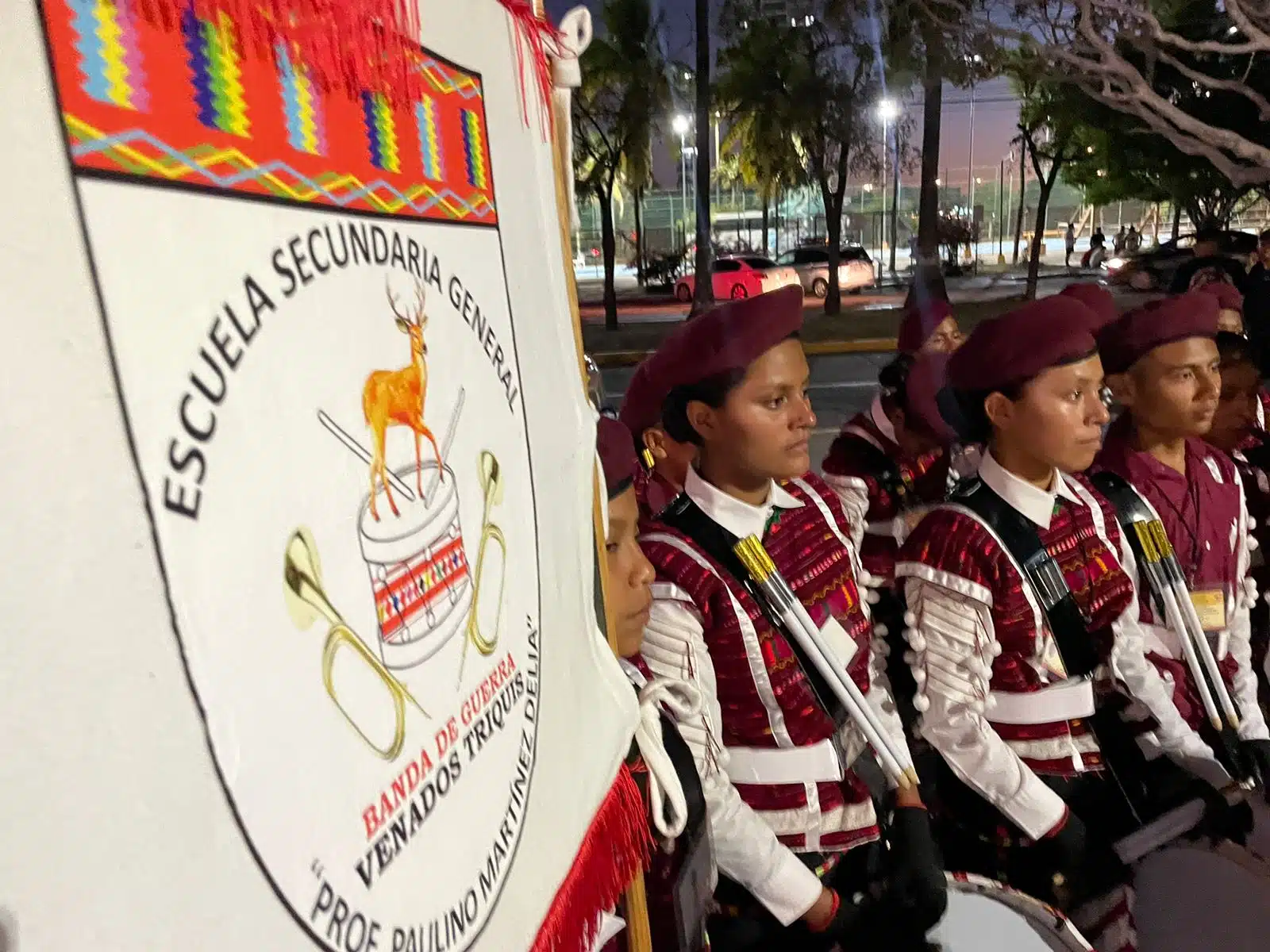 Banda de guerra de la Escuela Secundaria General “Profesor Paulino Martínez Delia”