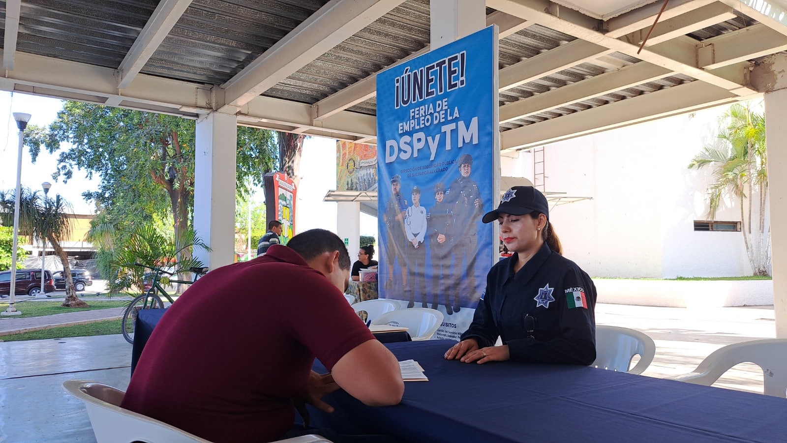 Feria del Empleo de la DSPyTM en Guamúchil